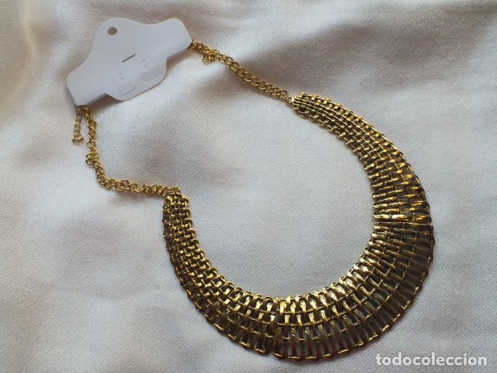 Joyeria: COLLAR GARGANTILLA METAL DORADO - Foto 2
