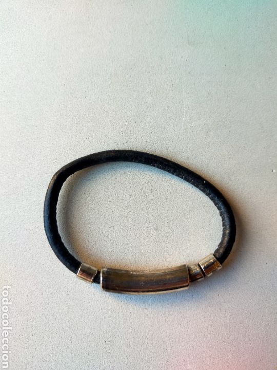 Joyeria: PULSERA DE CUERO Y METAL IMANTADO. - Foto 3