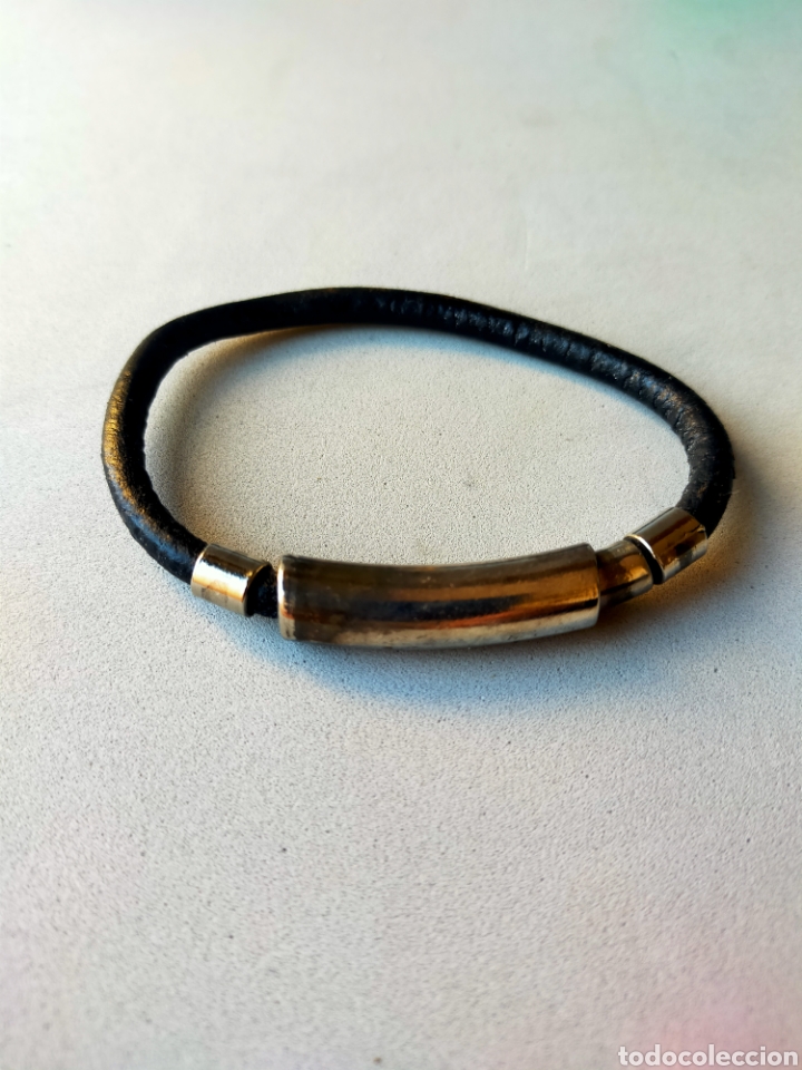 Joyeria: PULSERA DE CUERO Y METAL IMANTADO. - Foto 1