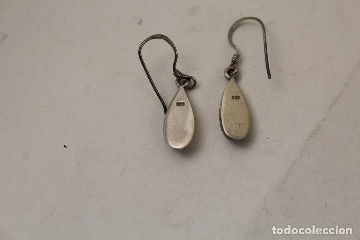 Joyeria: pendientes plata 925 con nacar - Foto 2