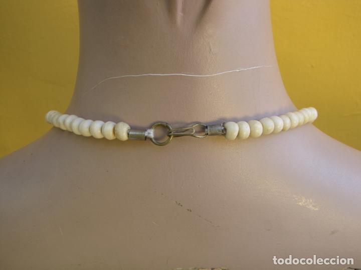 Joyeria: 19.- Antiguo collar de hueso - Foto 5