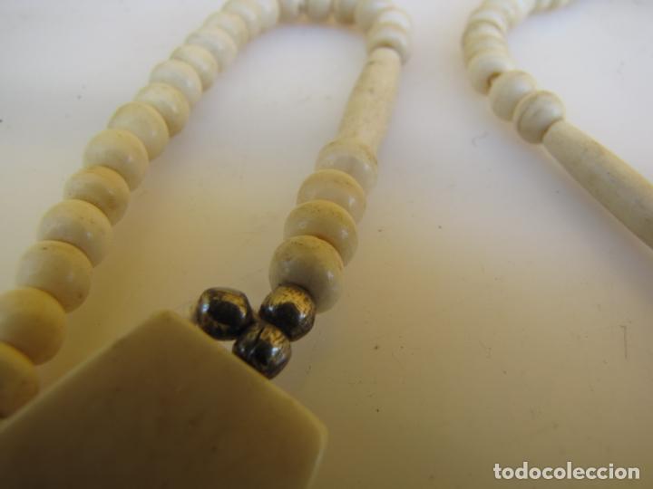 Joyeria: 19.- Antiguo collar de hueso - Foto 8