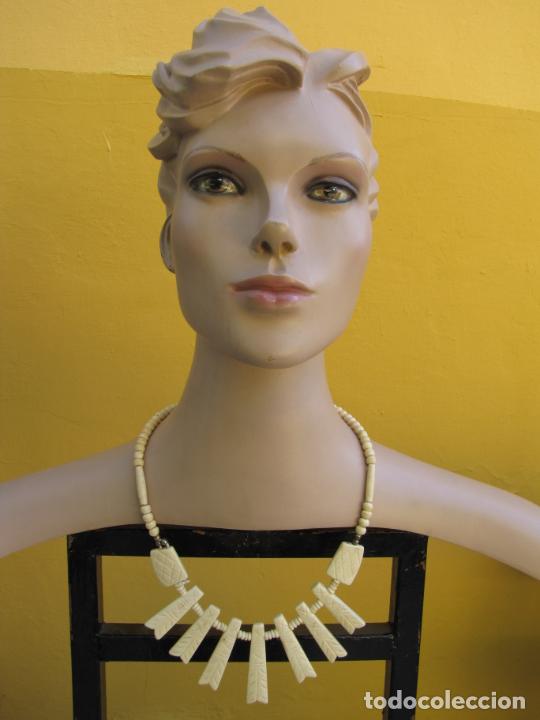 Joyeria: 19.- Antiguo collar de hueso - Foto 1
