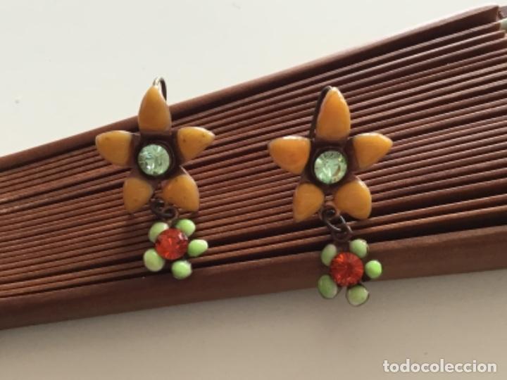 Joyeria: PENDIENTES VINTAGE CON ESMALTE Y CRISTAL - Foto 5