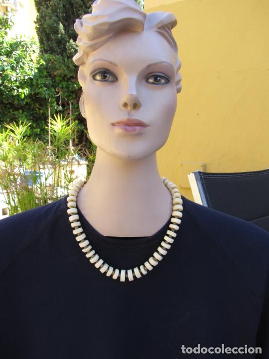 Joyeria: 19.- Collar cuentas hueso - Foto 1