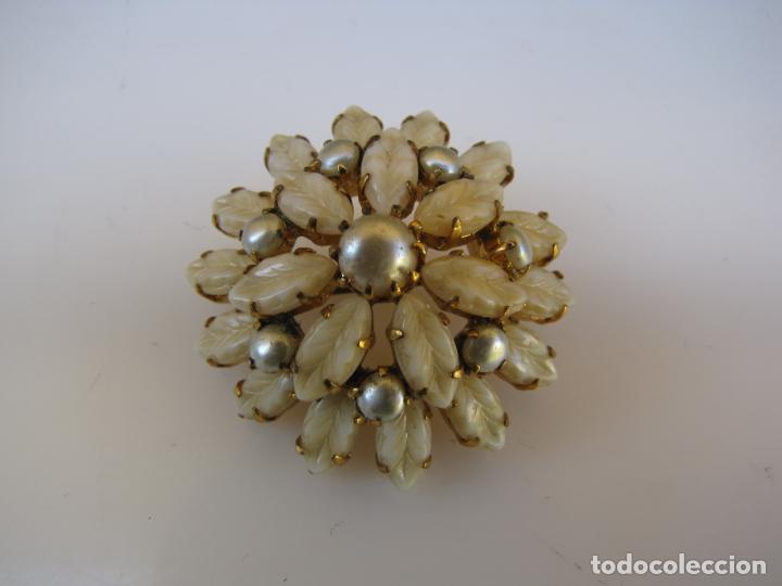 Joyeria: 19.- Broche cristal y perlas - Foto 1