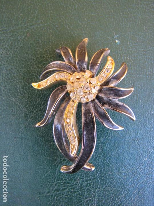 Joyeria: 19.- Broche palmeras y circonitas - Foto 1