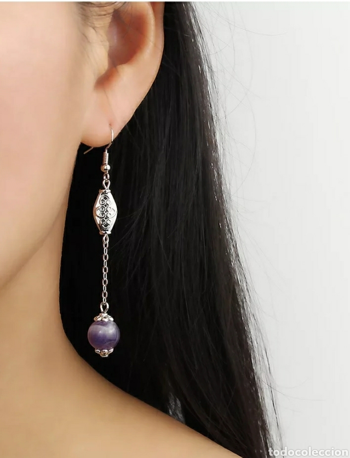 Joyeria: Pendientes Amatista ENV&Iacute;O GRATIS!! - Foto 2