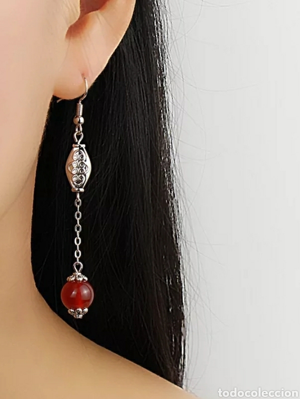 Joyeria: Pendientes &Aacute;gata Roja ENV&Iacute;O GRATIS!! - Foto 2