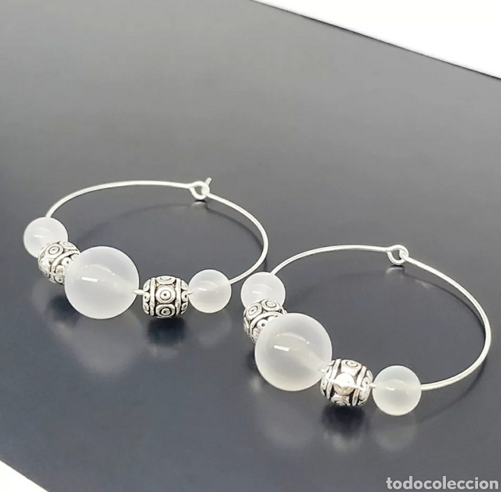 Joyeria: Pendientes Aro con piedra natural ENV&Iacute;O GRATIS!! - Foto 1