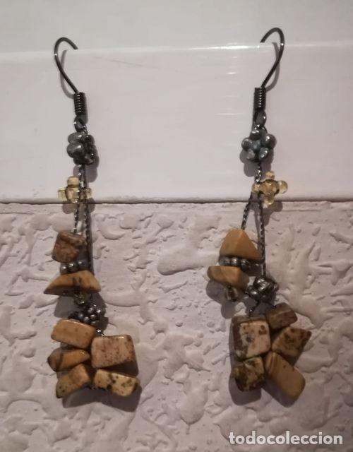 Joyeria: PENDIENTES LARGOS BEIGE