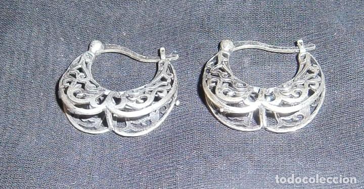 Joyeria: pendientes plateados arabes - Foto 1