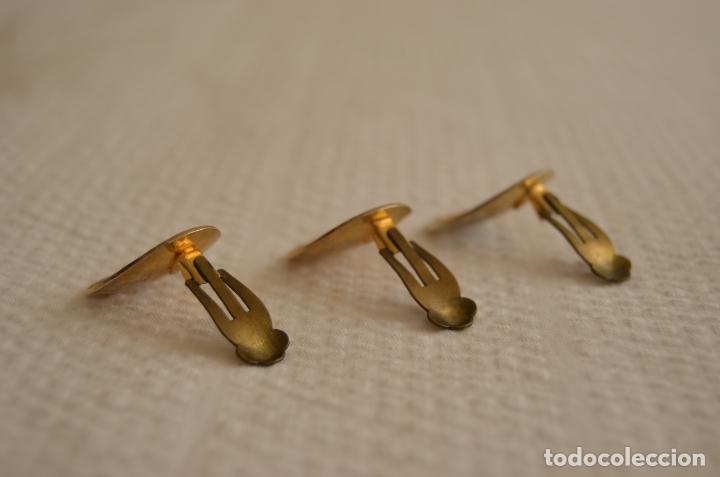 Joyeria: Pendientes de clip dorados - Foto 3