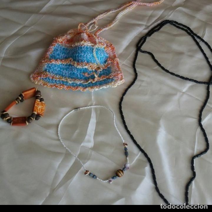 Joyeria: Lote veraniego. Bolsito y complementos. Pulsera, collar, gargantilla - Foto 1