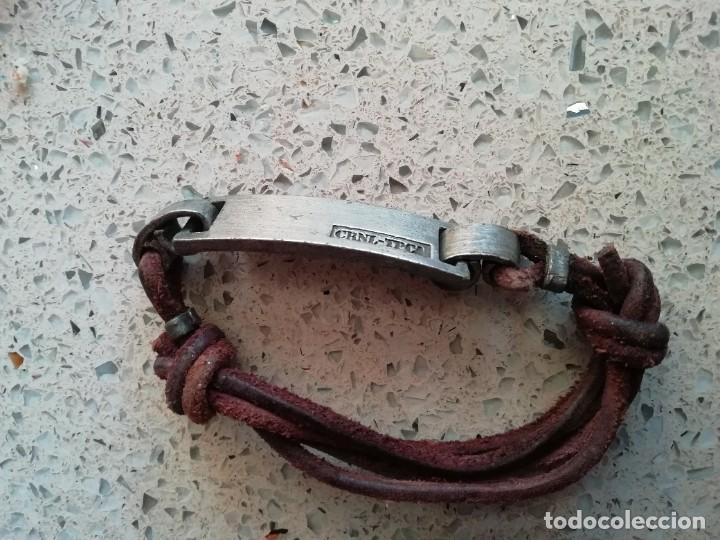 Joyeria: Pulsera coronel tapioca cuero y metal - Foto 1