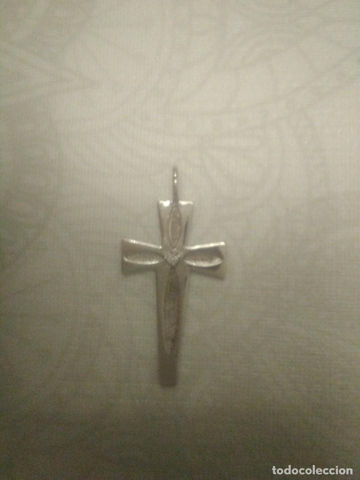 Joyeria: Cruz de Plata de Ley con piedra. - Foto 1