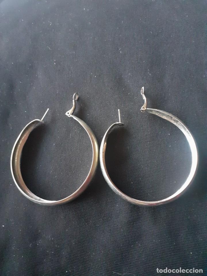 Joyeria: Grandes arracadas plateadas - Foto 2