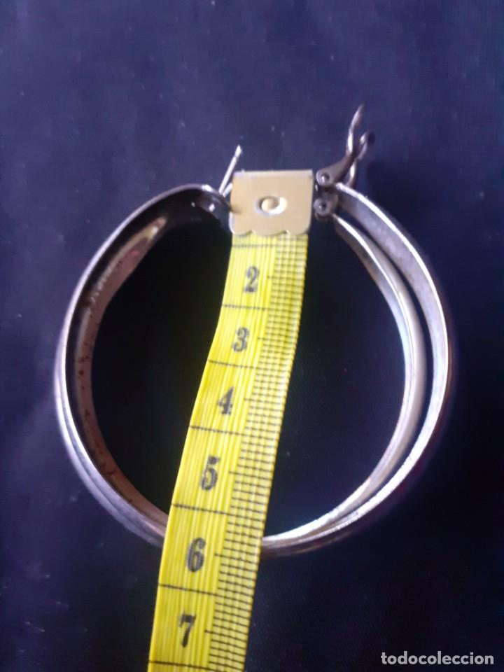 Joyeria: Grandes arracadas plateadas - Foto 3