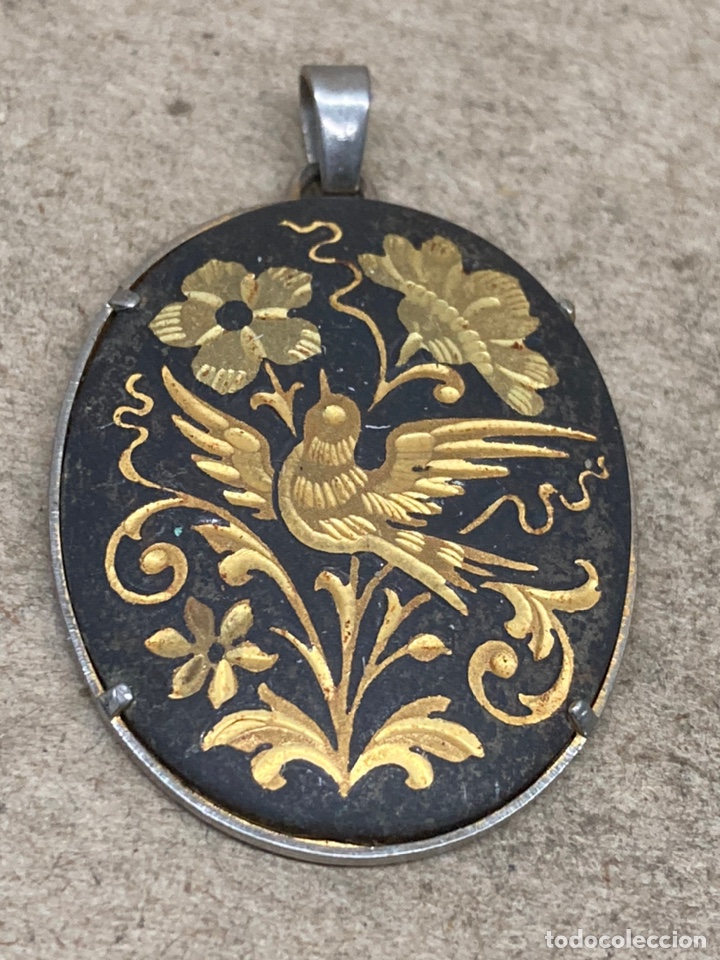 Joyeria: Colgante de plata damascado - Foto 1