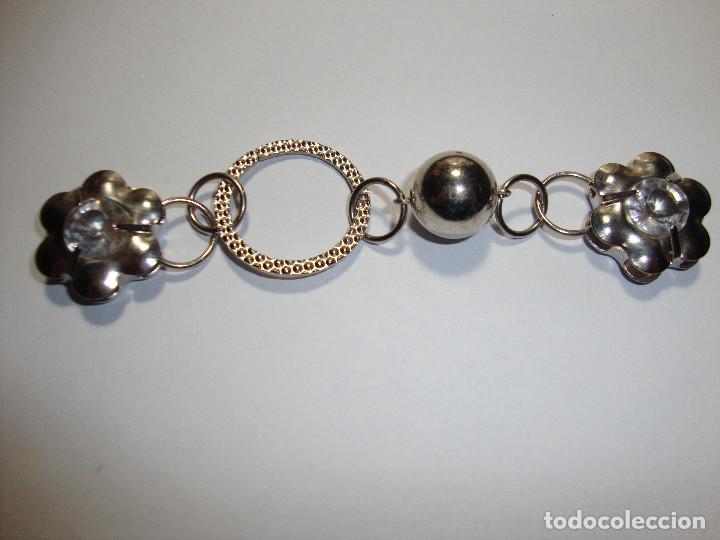 Gioielleria: ANTIGUO Y RARO COLGANTE PLATEADO CON PIEDRAS BLANCAS PERFECTO ESTADO