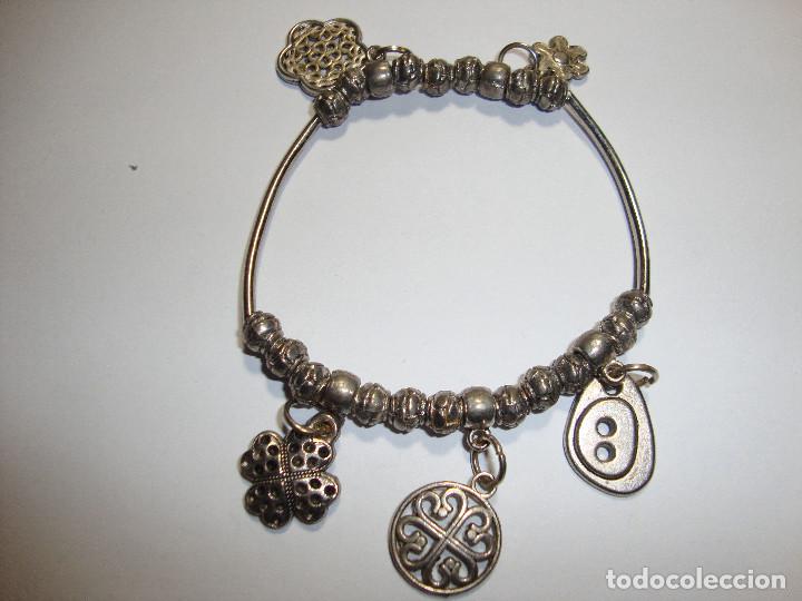 Gioielleria: ANTIGUA Y RARA PULSERA ELASTICA PLATEADA MUY BUEN ESTADO