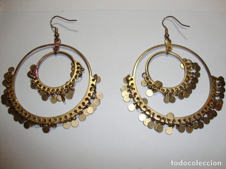 Joyeria: ANTIGUOS PENDIENTES DORADOS BUEN ESTADO