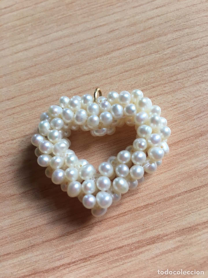 Joyeria: Colgante abalorios figura coraz&oacute;n - Foto 1