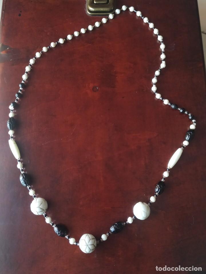 Joyeria: Collar cuentas blancas y negras. Bisuter&iacute;a - Foto 1