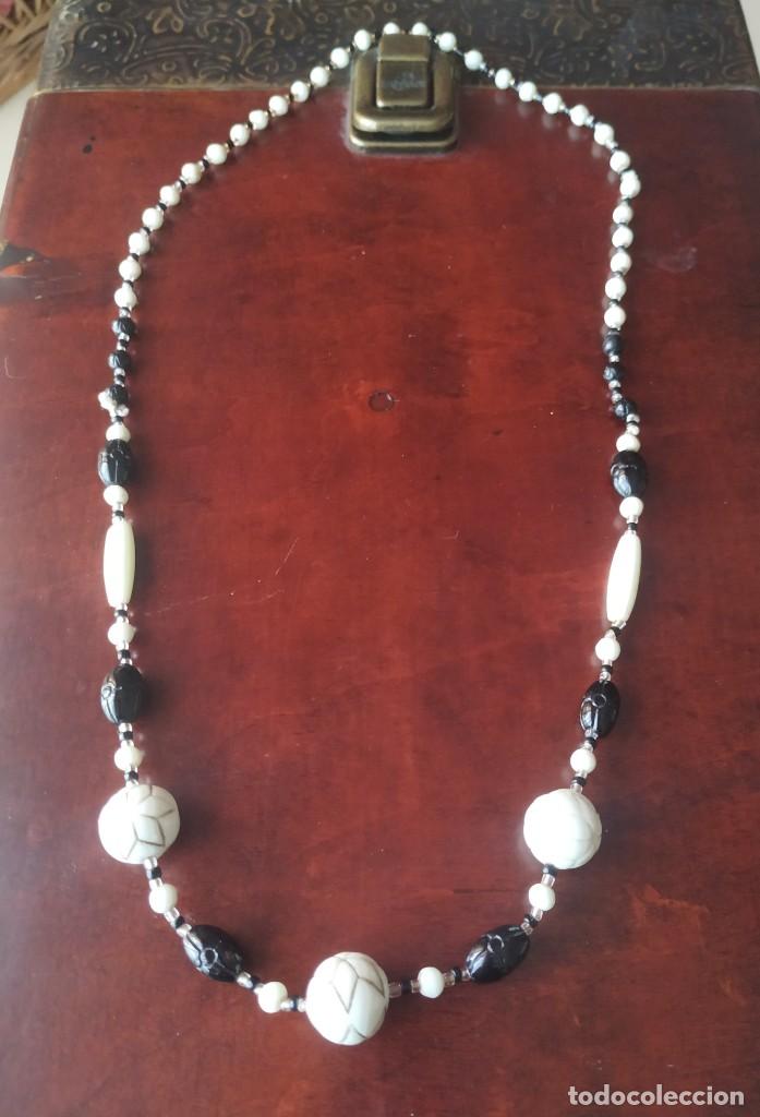 Joyeria: Collar cuentas blancas y negras. Bisuter&iacute;a - Foto 2