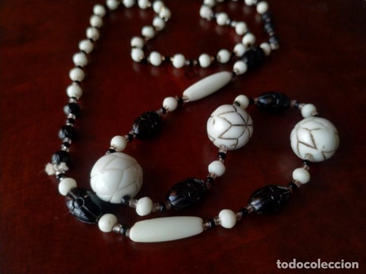 Joyeria: Collar cuentas blancas y negras. Bisuter&iacute;a - Foto 3