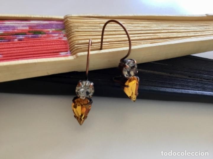 Joyeria: PENDIENTES FLORENTINOS CON CRISTAL TALLADO. - Foto 1