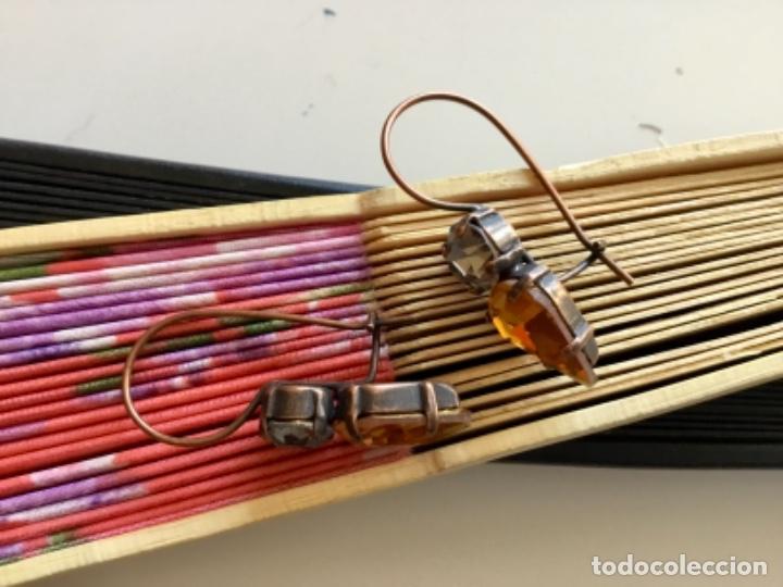 Joyeria: PENDIENTES FLORENTINOS CON CRISTAL TALLADO. - Foto 4