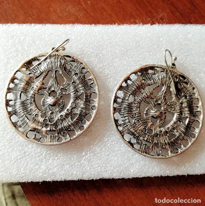 Joyeria: PENDIENTES DE METAL PLATEADO CON CIRCONITAS - Foto 3