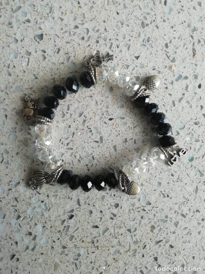 Joyeria: Pulsera con cuentas de cristal y metal - Foto 1