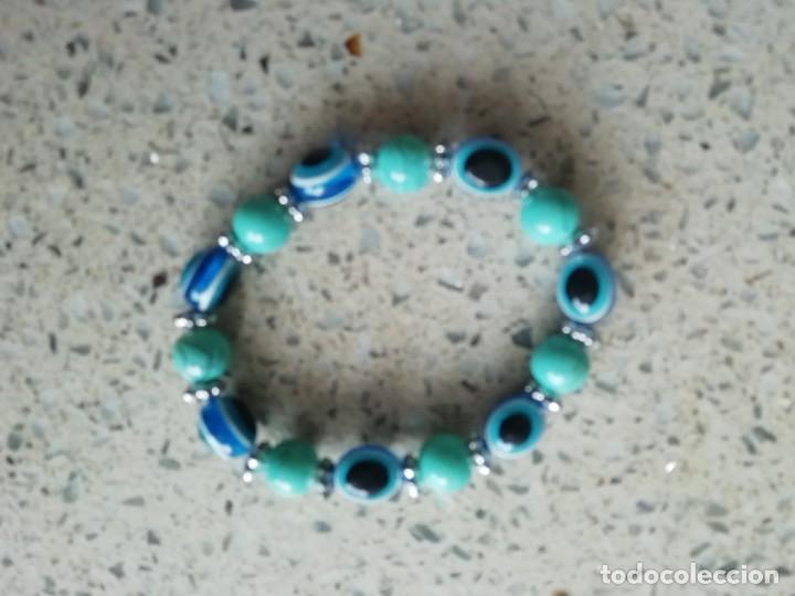 Joyeria: Pulsera vintage con piedras celestes - Foto 2