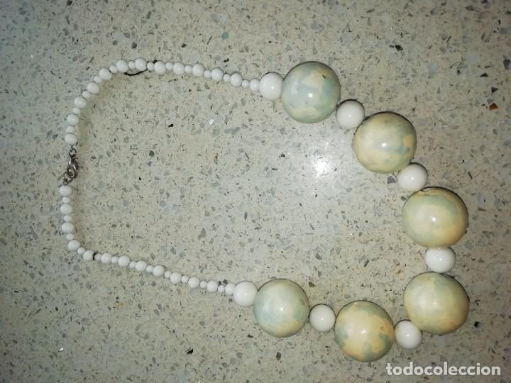 Joyeria: Collar vintage resina blanco - Foto 1