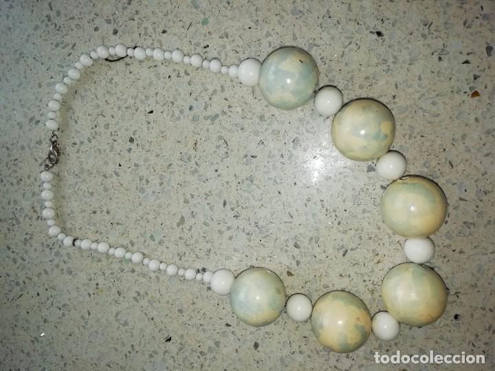 Joyeria: Collar vintage resina blanco - Foto 3