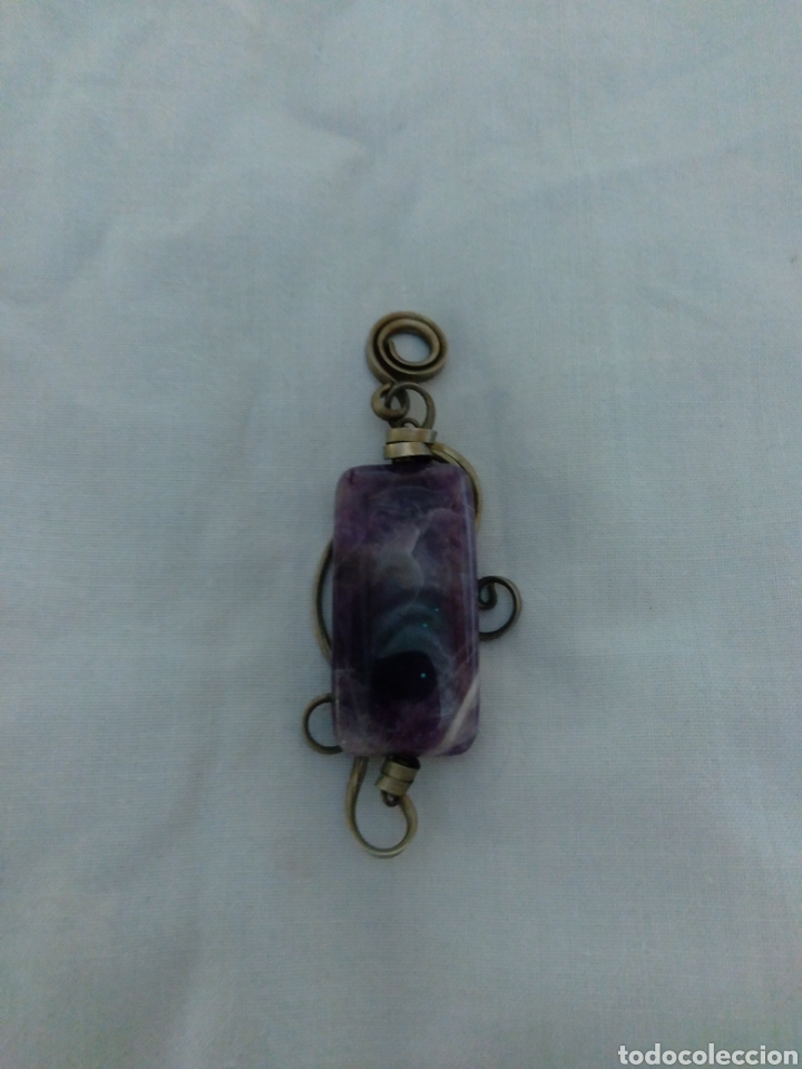 Schmuck: Colgante de alpaca y amatista