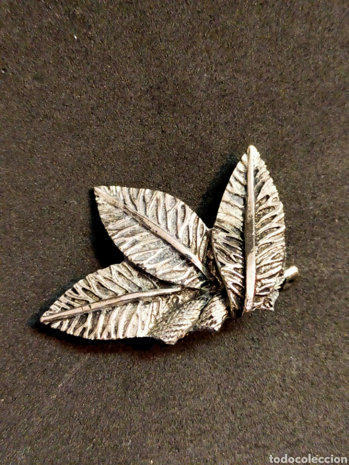 Joyeria: BROCHE DE METAL CON FORMA DE HOJAS. - Foto 7