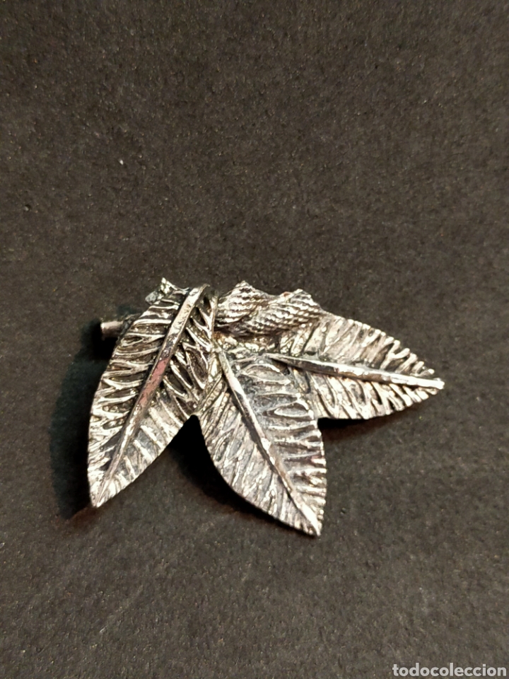 Joyeria: BROCHE DE METAL CON FORMA DE HOJAS. - Foto 8