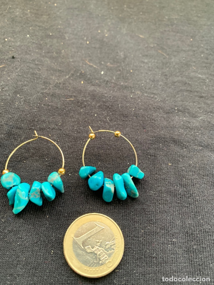 Joyeria: Pendientes aro turquesa - Foto 1