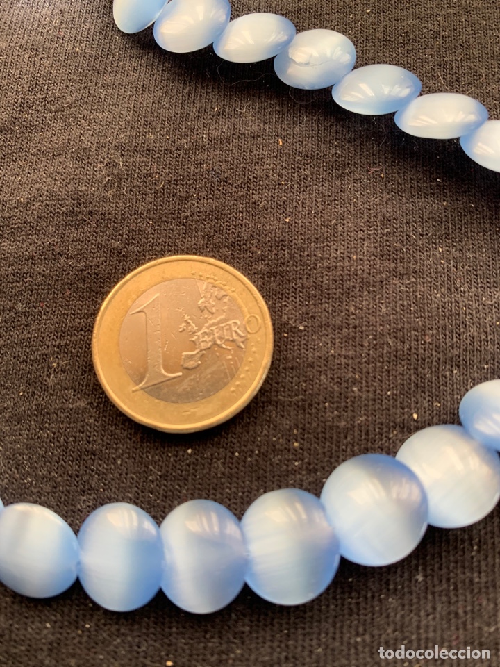 Joyeria: Gargantilla azul nacarada - Foto 2