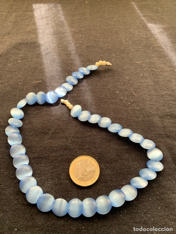 Joyeria: Gargantilla azul nacarada - Foto 1