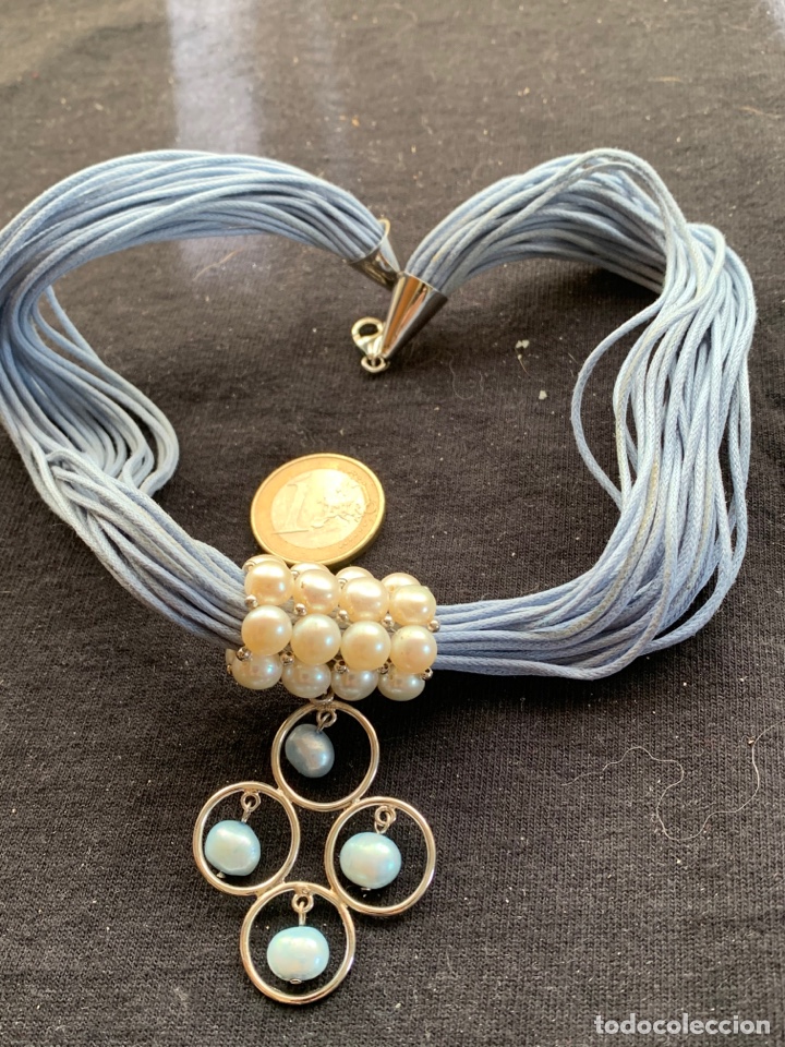 Joyeria: Gargantilla perlas y azul claro - Foto 1
