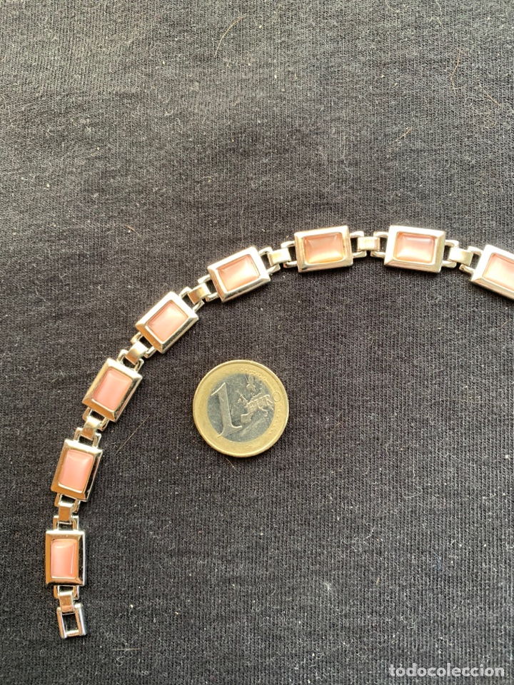 Joyeria: Pulsera plateada y rosa - Foto 1