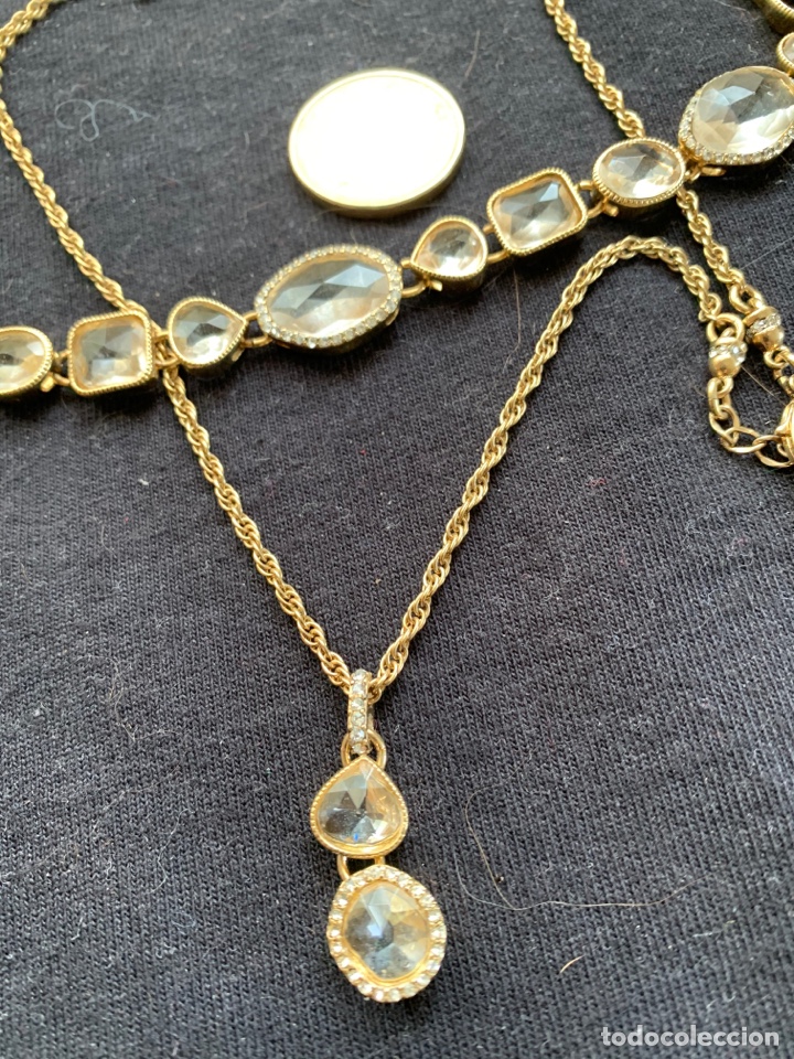 Joyeria: Collar y pulsera dorado y transparente marca Monet - Foto 2