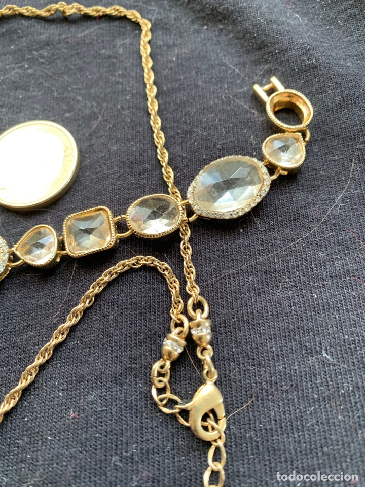 Joyeria: Collar y pulsera dorado y transparente marca Monet - Foto 3