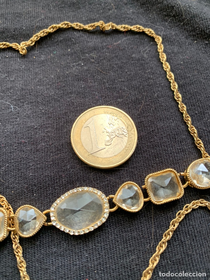 Joyeria: Collar y pulsera dorado y transparente marca Monet - Foto 4