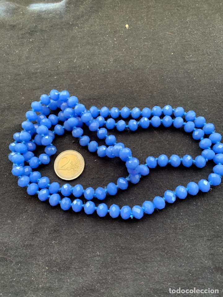 Joyeria: Collar largo cuentas azules sin cierre - Foto 2