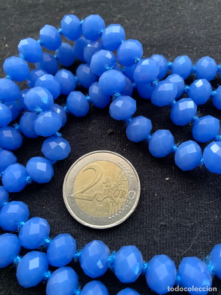 Joyeria: Collar largo cuentas azules sin cierre - Foto 1